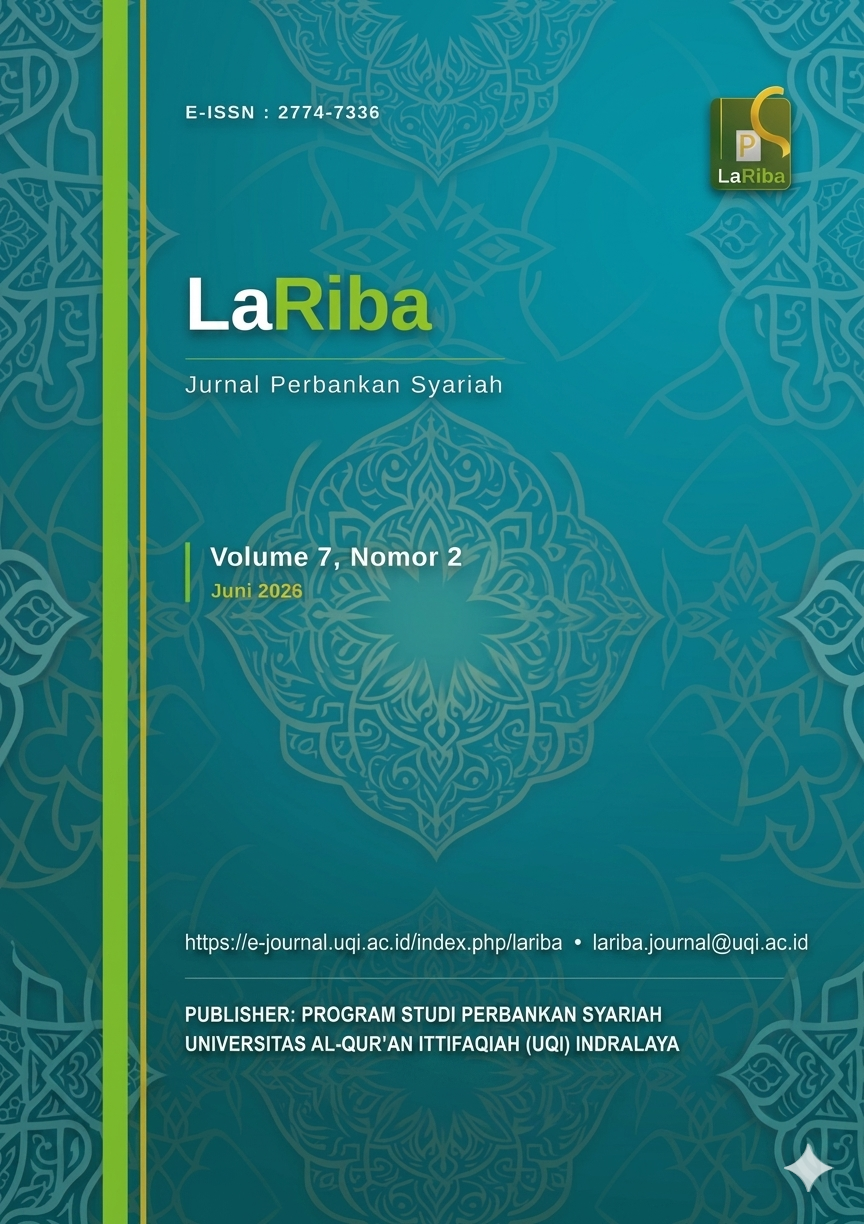 					View Vol. 7 No. 2 (2026): La Riba: Jurnal Perbankan Syariah
				